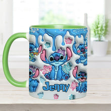 Load image into Gallery viewer, Personalized Ohana Accent Mug with Custom Name Gift for Family
