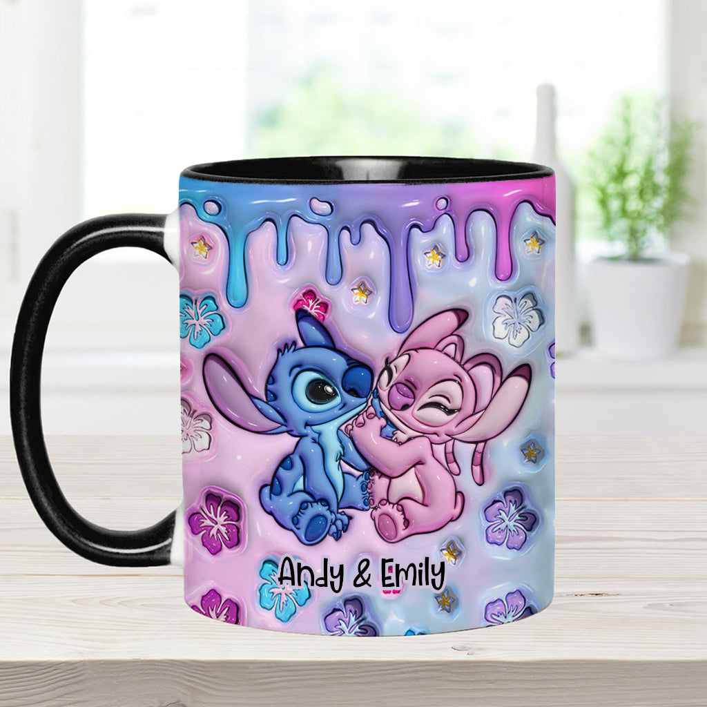 Personalized Ohana Accent Mug Custom Name Gift for Partner