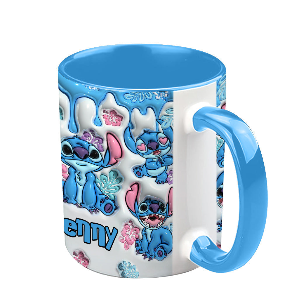 Personalized Ohana Accent Mug with Custom Name Gift for Family