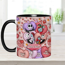 Load image into Gallery viewer, Personalized Nightmare Before Christmas Mug Custom Name Gift for Couples
