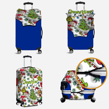 Load image into Gallery viewer, Personalized Christmas Luggage Cover Custom Name Gift Idea
