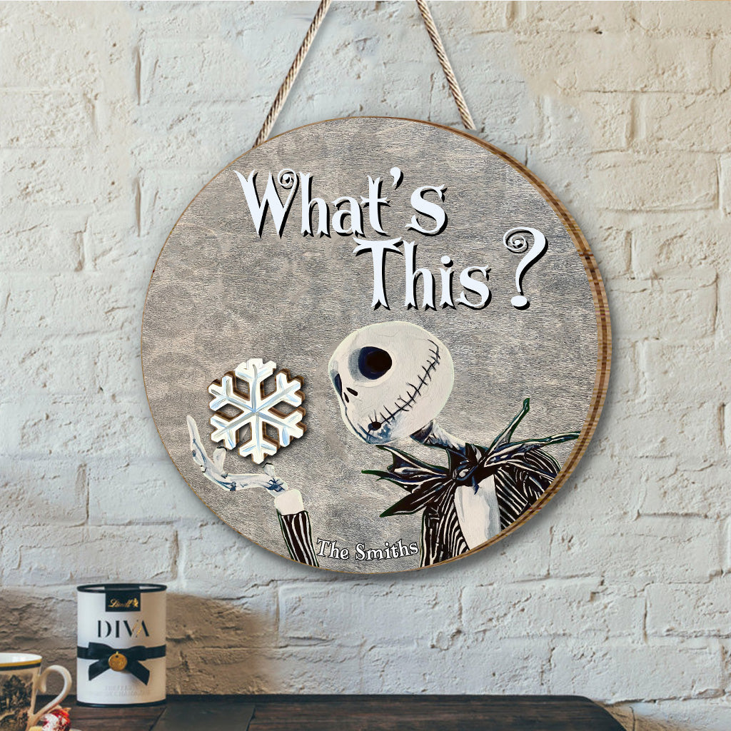 Personalized Interchangeable Wood Sign with Seasonal Charms