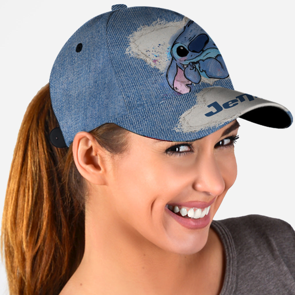 Personalized Denim Classic Cap Custom Name Gift for Birthday
