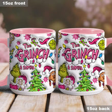 Load image into Gallery viewer, Personalized Grinch Accent Mug Custom Name Christmas Gift
