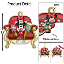 Load image into Gallery viewer, Personalized One-sided Mouse Ornament Custom Family Gift for Christmas
