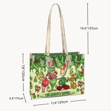Load image into Gallery viewer, Personalized Grinch Theme Leather Handbag for Christmas Gift
