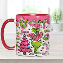 Load image into Gallery viewer, Personalized Grinch Accent Mug Custom Name Holiday Gift
