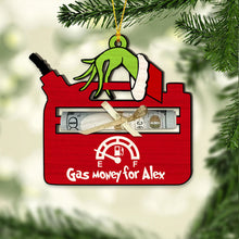 Load image into Gallery viewer, Personalized Gas Money Christmas Ornament Custom Gift for Friend
