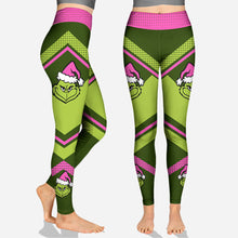 Load image into Gallery viewer, Personalized Grinch Hoodie and Leggings Christmas Outfit
