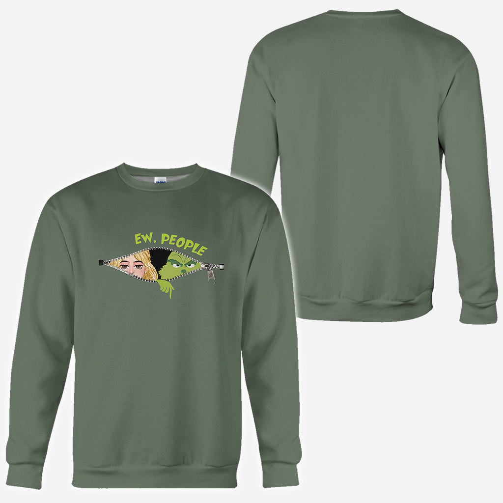 Personalized Green Mischief All-Over Christmas Shirt Gift