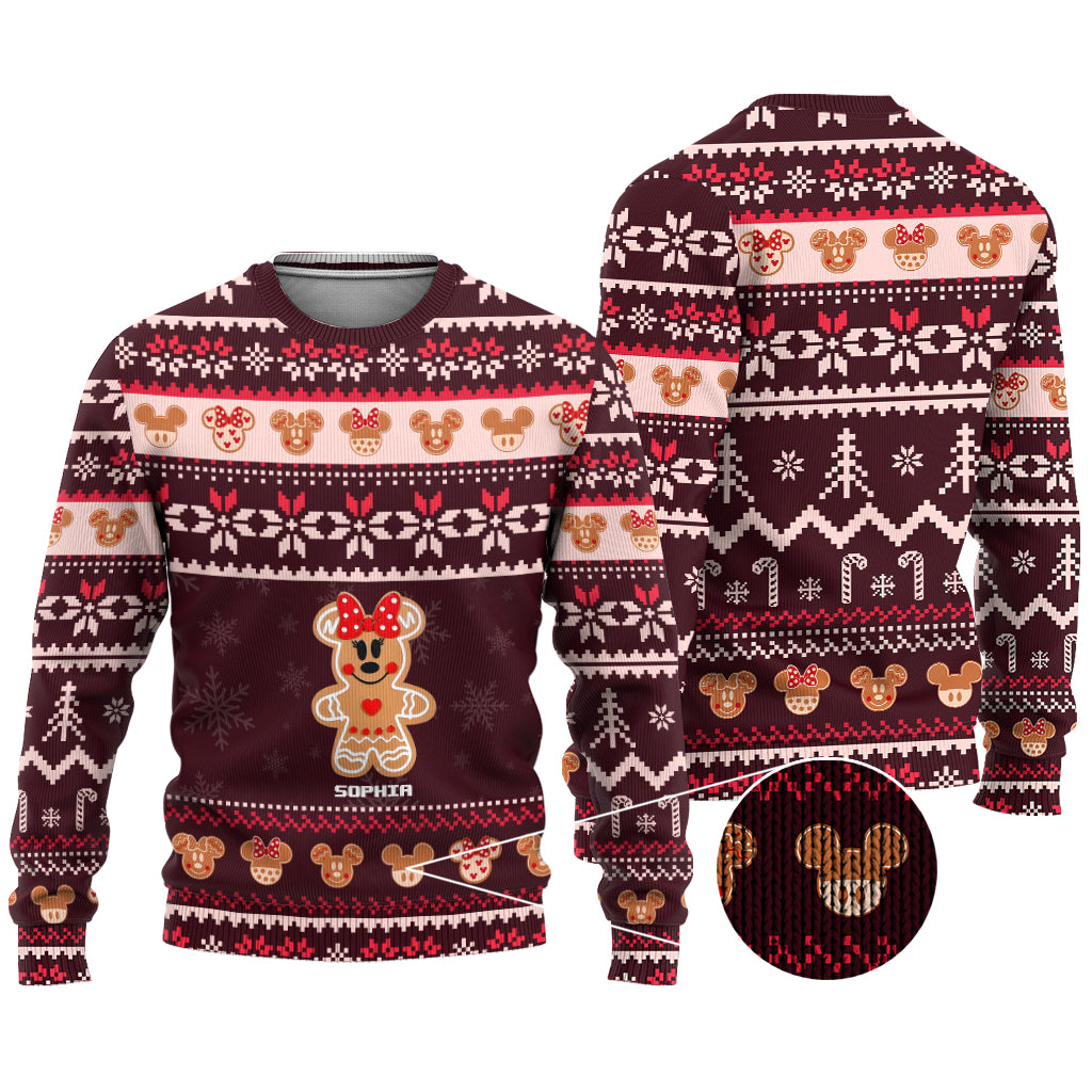 Personalized Merry Christmas Mouse Sweater Gift for Her