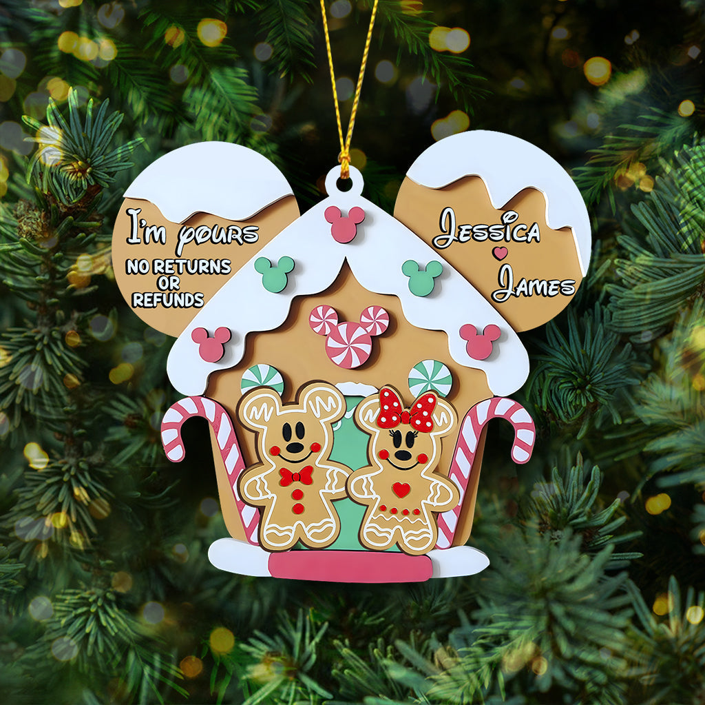 Personalized Mouse Ornament Custom Name Gift for Christmas