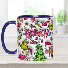 Load image into Gallery viewer, Personalized Grinch Accent Mug Custom Name Christmas Gift
