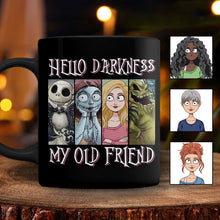 Load image into Gallery viewer, Personalized Nightmare Mug Hello Darkness Gift for Horror Fans
