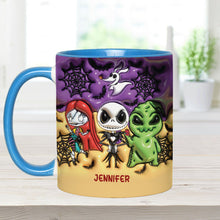 Load image into Gallery viewer, Personalized Nightmare Accent Mug Custom Name Gift for Halloween
