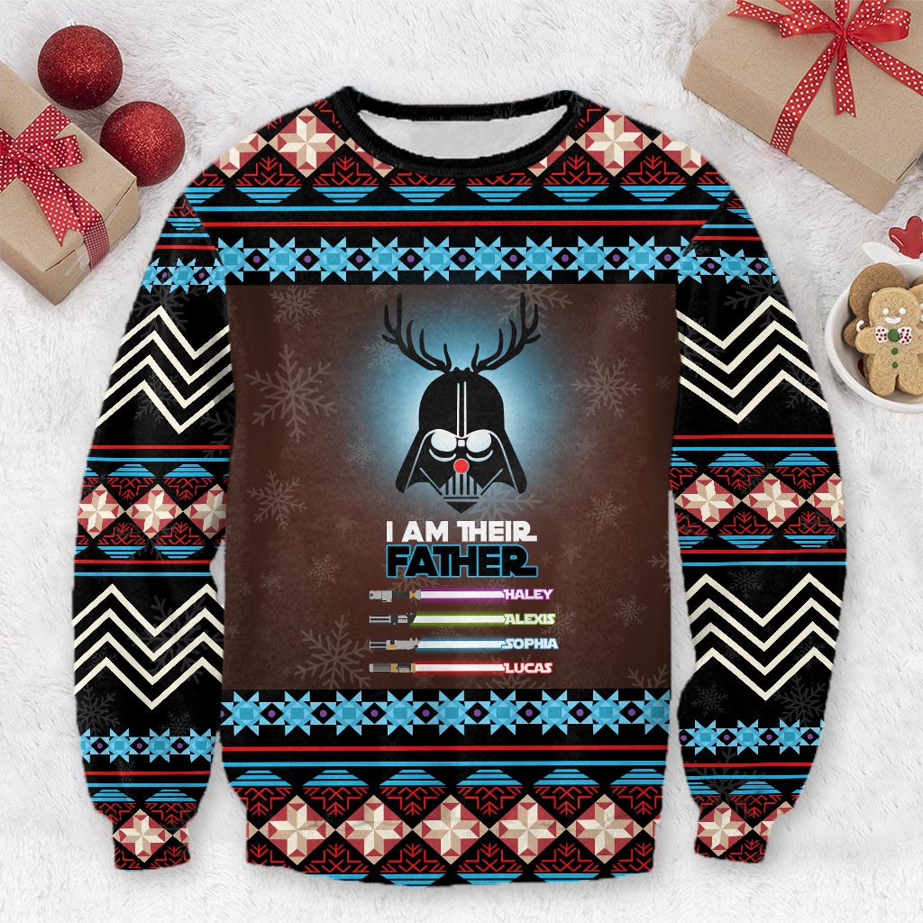 Personalized I Am Their Father Sweater Custom Family Gift