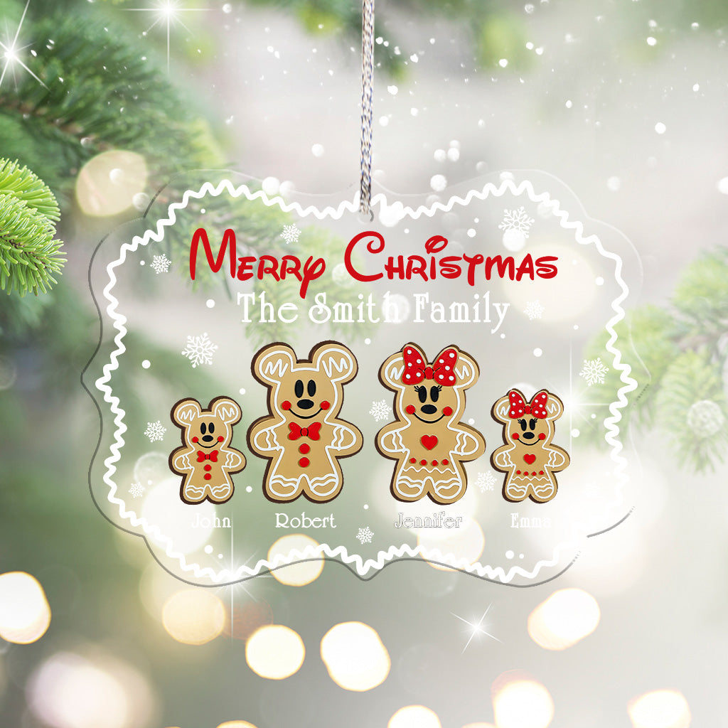 Personalized Christmas Ornament Custom Family Gift Acrylic 3mm