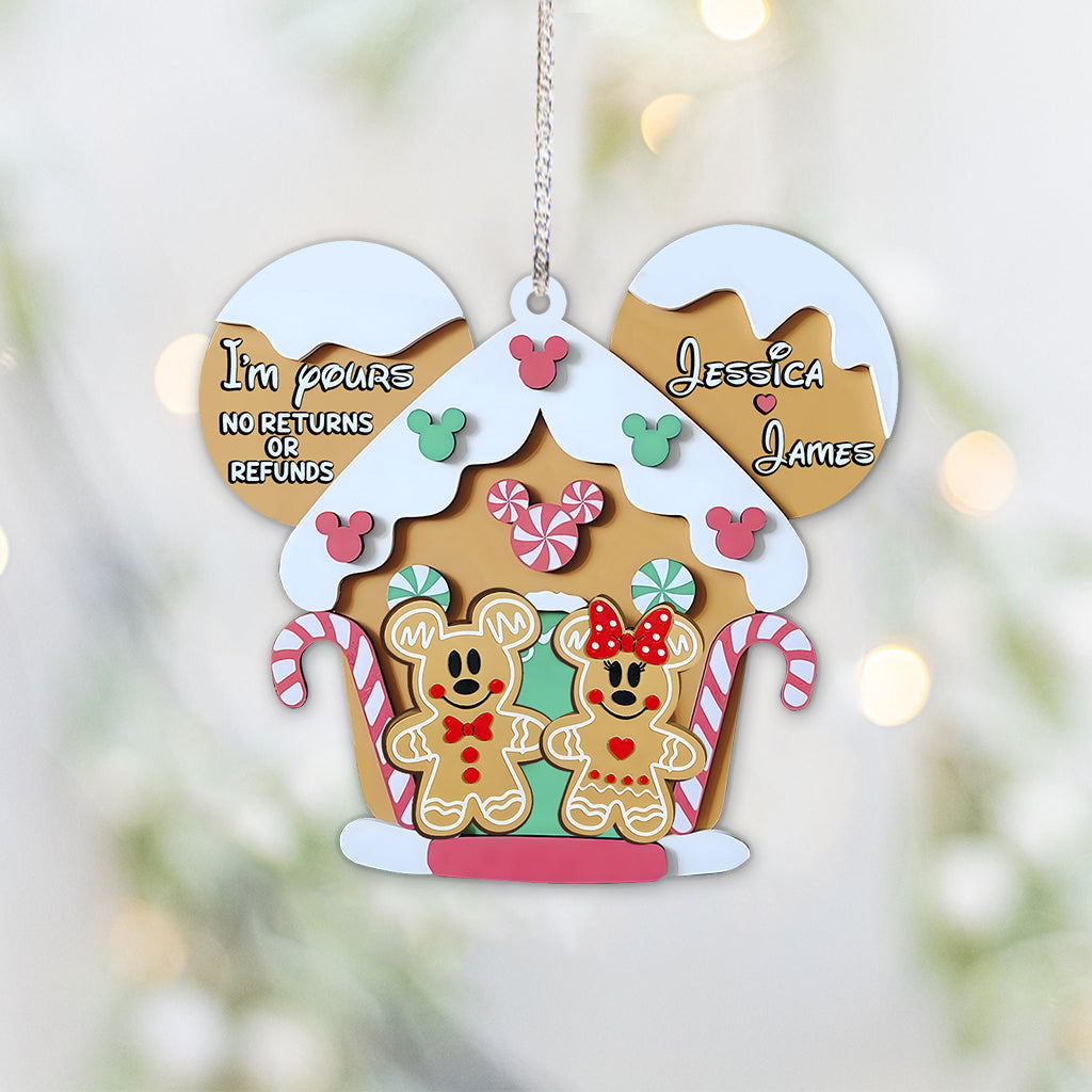 Personalized Mouse Ornament Custom Name Gift for Christmas