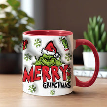 Load image into Gallery viewer, Personalized Grinch Accent Mug Custom Name Holiday Gift
