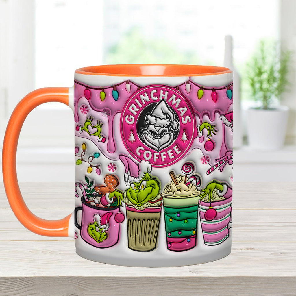 Personalized Grinchmas Coffee Accent Mug Custom Gift for Christmas