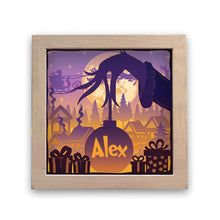 Load image into Gallery viewer, Personalized Christmas Light Shadow Box Custom Name Decoration Gift
