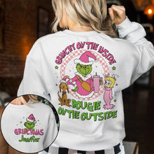 Load image into Gallery viewer, Personalized Grinchy On The Inside Christmas Ugly Sweater Gift
