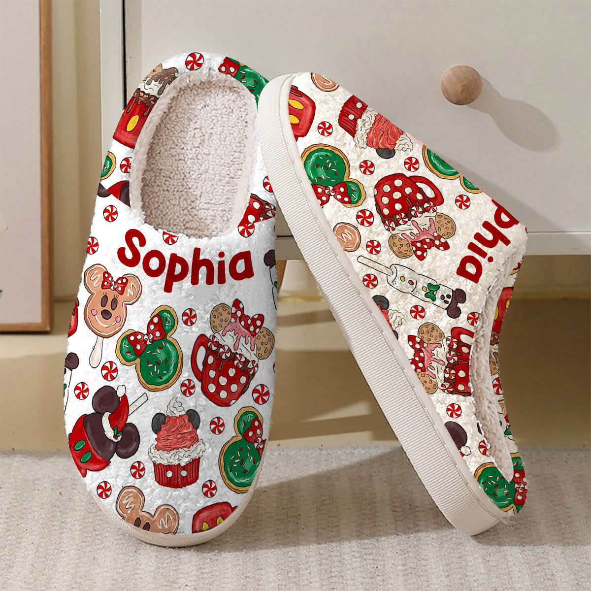 Personalized Cozy Slippers with Custom Design for Kids and Adults