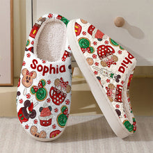 Load image into Gallery viewer, Personalized Cozy Slippers with Custom Design for Kids and Adults
