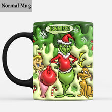 Load image into Gallery viewer, Personalized Merry Grinchmas Mug Custom Name Christmas Gift

