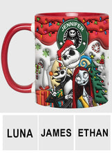 Load image into Gallery viewer, Personalized Nightmare Accent Mug Custom Name Gift for Halloween

