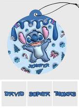 Load image into Gallery viewer, Personalized Ohana Circle Air Freshener Christmas Gift
