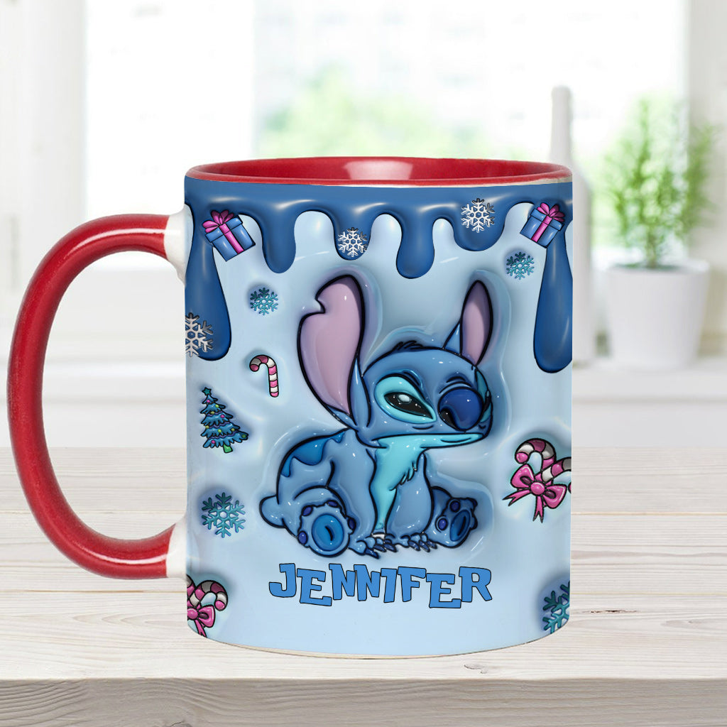 Personalized Ohana Accent Mug Custom Name Birthday Gift