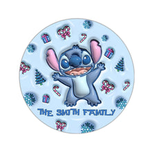 Load image into Gallery viewer, Personalized Round Rug with Cartoon Design for Family Gift
