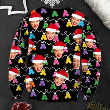 Load image into Gallery viewer, Personalized Merry Christmas Mouse Ear Ugly Sweater Gift
