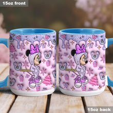Load image into Gallery viewer, Personalized Christmas Accent Mug with Glittery Design for Mom
