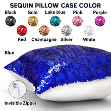 Load image into Gallery viewer, Personalized Sequin Pillow Cover Merry Christmas Gift for Mom
