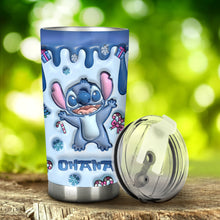 Load image into Gallery viewer, Personalized Ohana Tumbler Custom Name Gift for Birthdays
