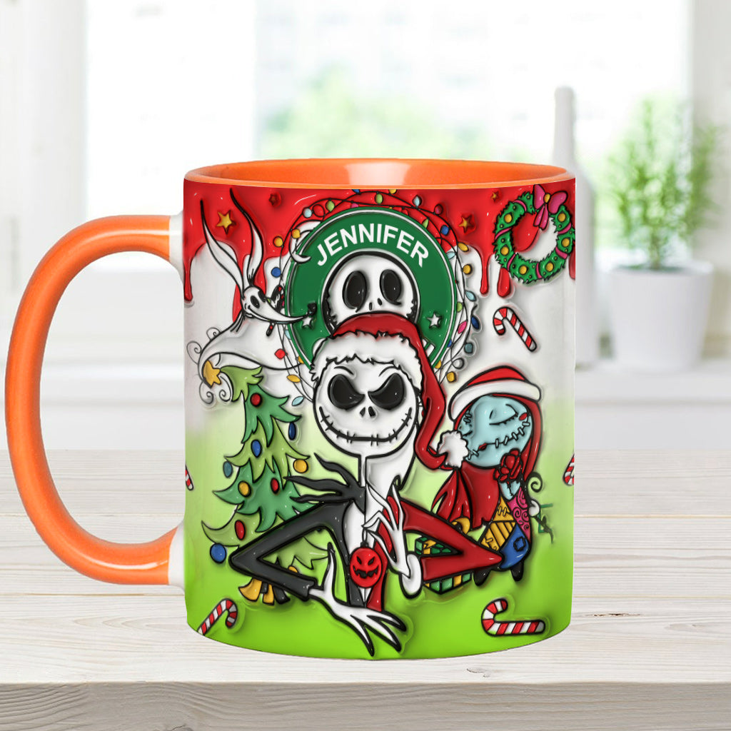 Personalized Nightmare Accent Mug Custom Name Halloween Gift