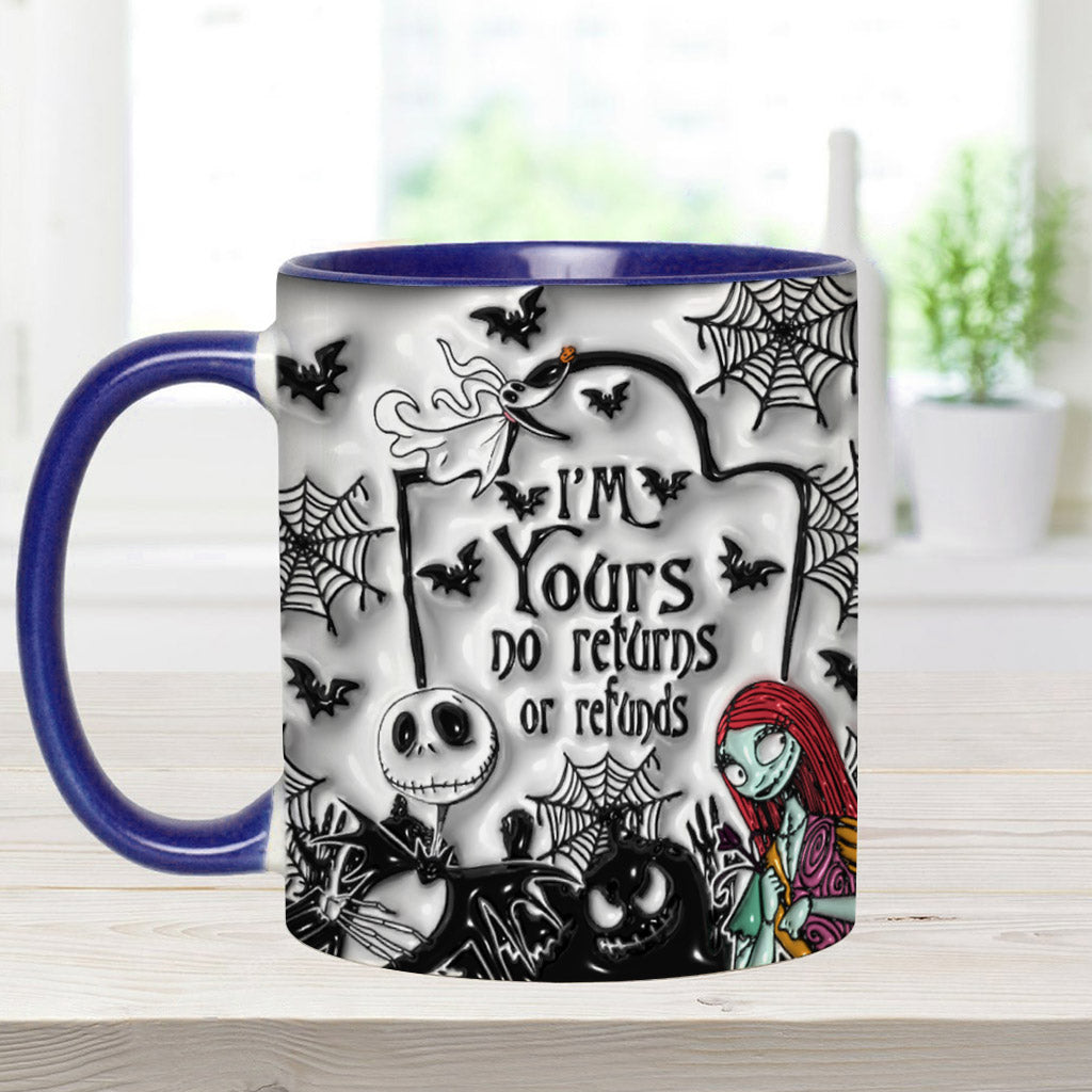 Personalized Halloween Accent Mug Custom Name for Couples