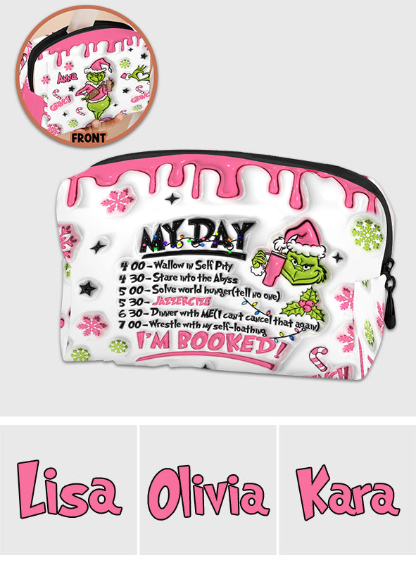 Personalized Christmas Makeup Bag Custom Name Gift