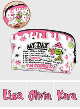 Load image into Gallery viewer, Personalized Christmas Makeup Bag Custom Name Gift
