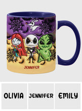 Load image into Gallery viewer, Personalized Nightmare Accent Mug Custom Name Gift for Halloween

