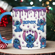 Load image into Gallery viewer, Personalized Ohana Accent Mug Custom Name Gift for Family
