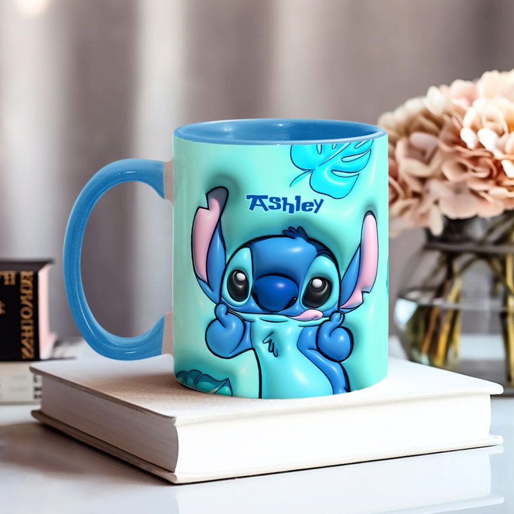 Personalized Ohana Accent Mug Custom Name Gift for Mom