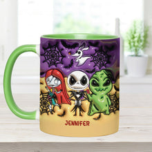 Load image into Gallery viewer, Personalized Nightmare Accent Mug Custom Name Gift for Halloween
