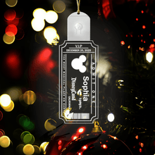 Load image into Gallery viewer, Personalized LED Acrylic Christmas Ornament with Mouse Design
