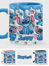 Load image into Gallery viewer, Personalized Ohana Accent Mug with Custom Name Gift for Family
