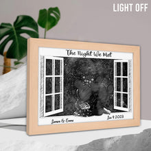 Load image into Gallery viewer, Personalized Night Star Map Light Photo Frame for Couples
