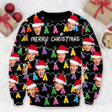 Load image into Gallery viewer, Personalized Merry Christmas Mouse Ear Ugly Sweater Gift
