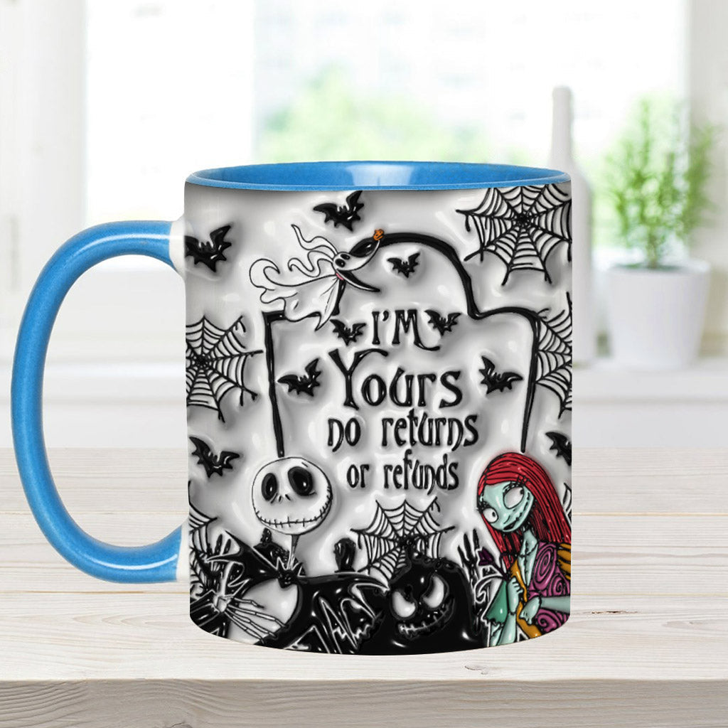 Personalized Halloween Accent Mug Custom Name for Couples